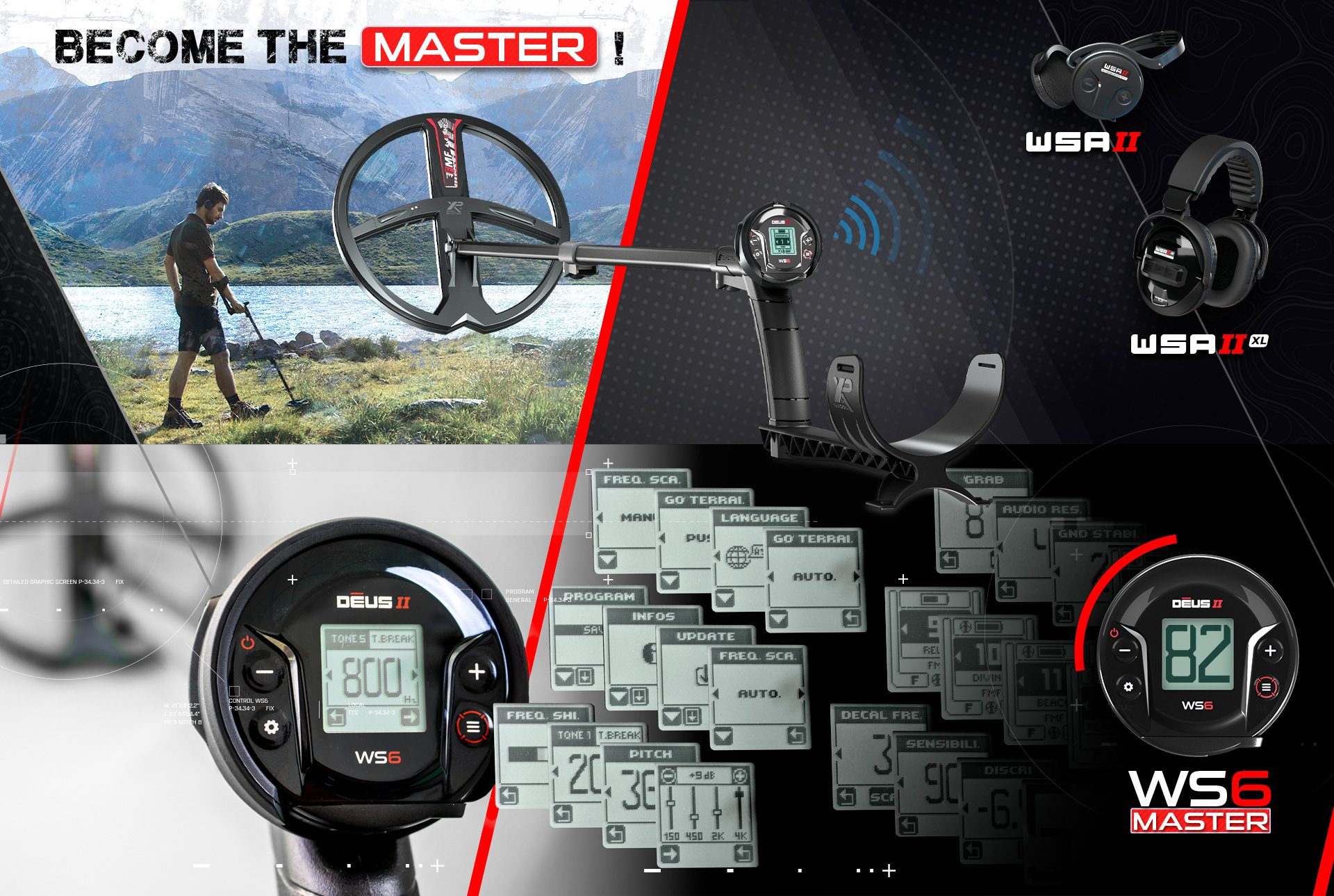 Amasya XP Deus II WS6 MASTER - XP WS6 MASTER Deus 2 saha ve su kullanımı